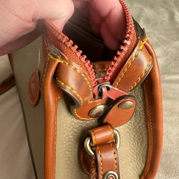 Dooney & Bourke Two-Tone Leather Crossbody Bag - Picture 7 of 10